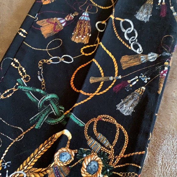 Zara Rope Patterned Crop Pants - Picture 3 of 4